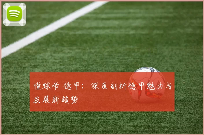 懂球帝 德甲：深度剖析德甲魅力与发展新趋势